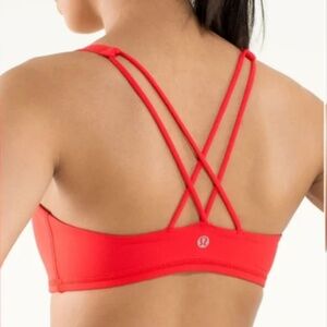 Lululemon Free To Be Bra size 8 Red EUC like new